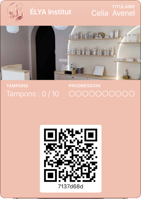 Carte digitale — institut de beauté ÉLYA Institut