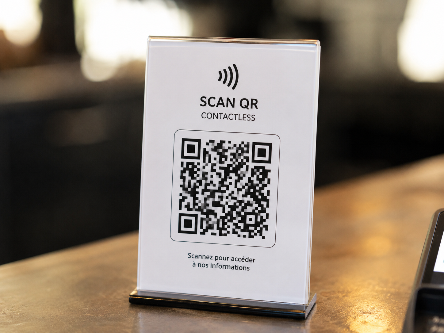 Scan QR contactless
